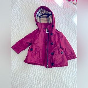 Red Burberry Raincoat 6m